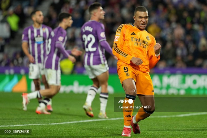 Valladolid vs Madrid: Mbappe jadi Bintang Kemenangan Los Galacticos