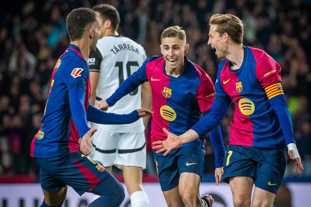 Barcelona Raih Kemenangan Besar 7-1 atas Valencia