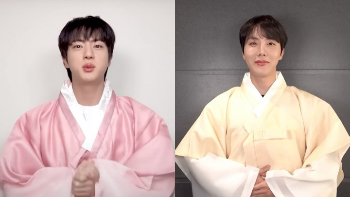 Pesan Hangat Jin dan J-Hope BTS untuk ARMY di Hari Imlek
