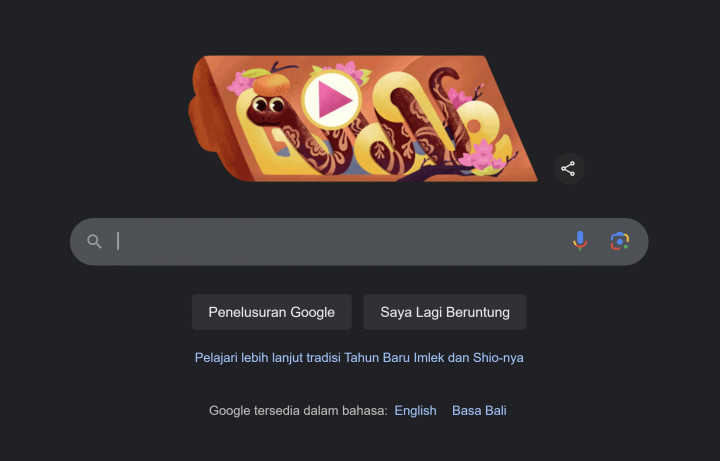 Google Doodle Hari Ini Hadirkan Game Mini Perayaan Tahun Baru Imlek