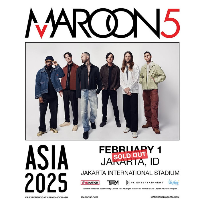 Mulai Hari Ini, Berikut Lokasi dan Cara Penukaran Tiket Konser Maroon 5 di JIS