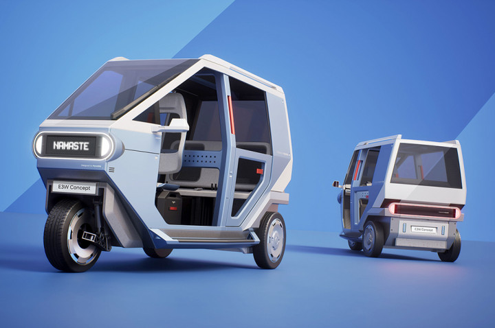 Hyundai & TVS Desain Bajaj Listrik, Desainnya Futuristik!