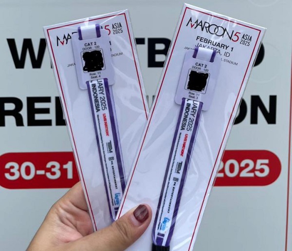 Jelang Hari H, Tiket Konser Maroon 5 Ramai Dijual di Medsos
