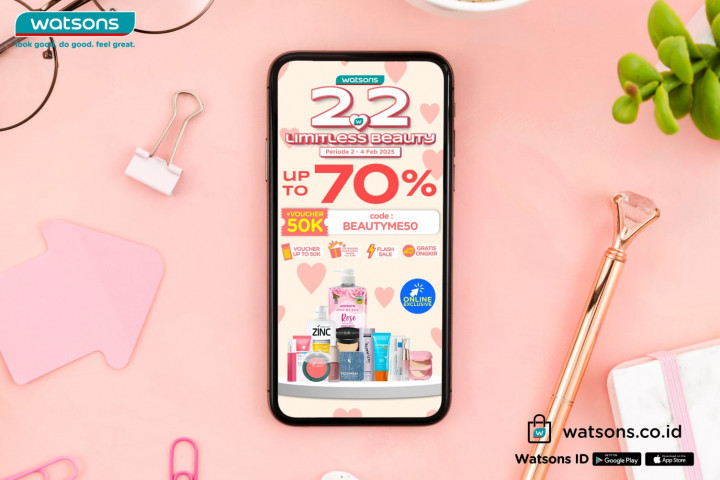 Sambut Februari, Watsons Kampanye Diskon Hingga 70%