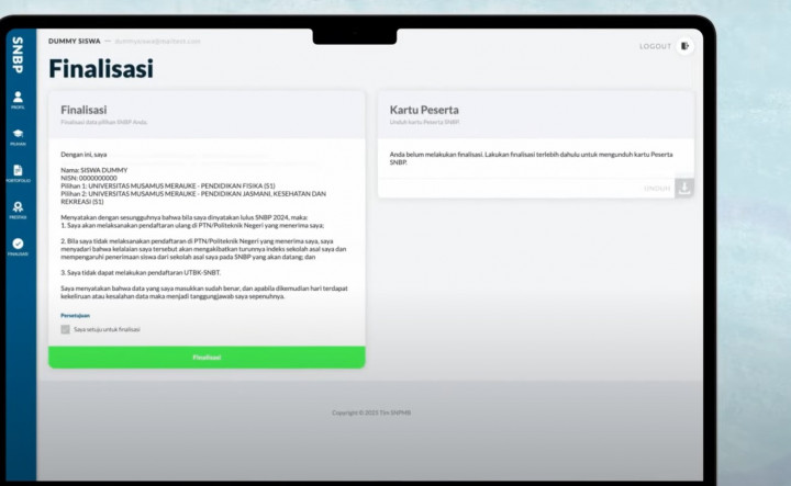 Waktunya Pendaftaran SNBP 2025, Pastikan Lakukan Hal Ini Sebelum Klik Finalisasi