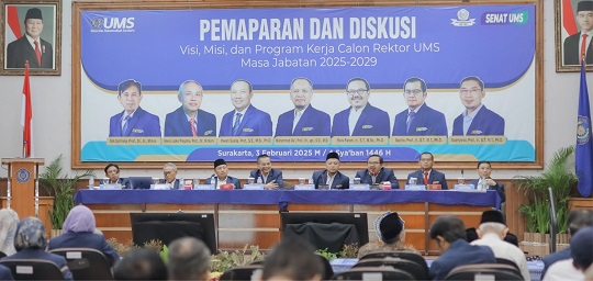 Pilrek UMS, Nama Tiga Calon Rektor Diserahkan ke PP Muhammadiyah