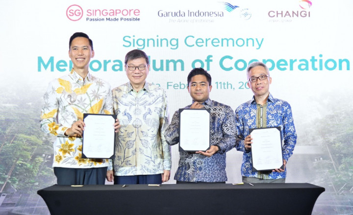 Garuda Indonesia dan Singapura Perkuat Konektivitas Wisatawan