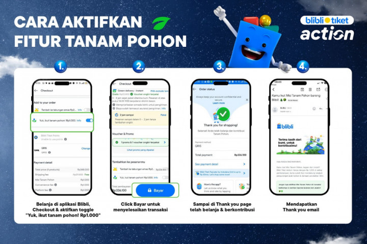 Cara Ikutan Misi Tanam Pohon Blibli, Belanja Sambil Jaga Lingkungan