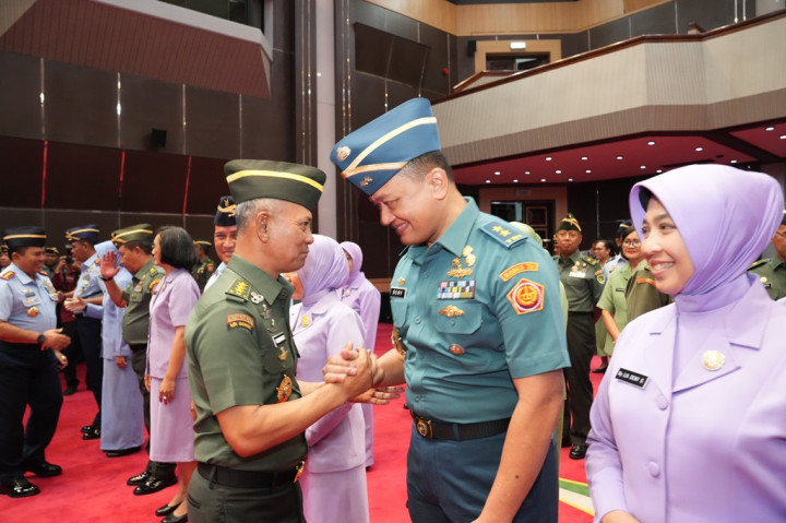 Kasum TNI Terima Laporan Korps Kenaikan Pangkat 32 Perwira Tinggi TNI