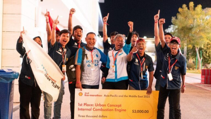 Sapuangin ITS Sabet Juara di Shell Eco-marathon 2025, Hattrick dan Bikin Rekor