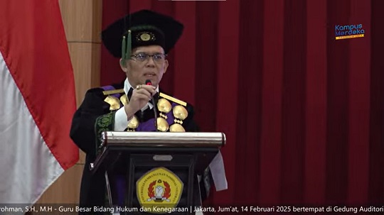 Dikukuhkan Jadi Guru Besar, Rektor UPNVJ Teliti Nilai Komunikasi ke-Indonesiaan