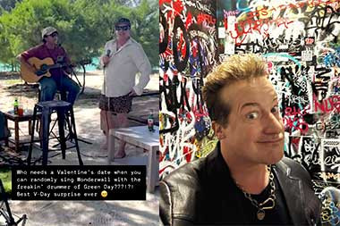 Drummer Green Day Bersantai di Pulau Payung sebelum Konser di Ancol