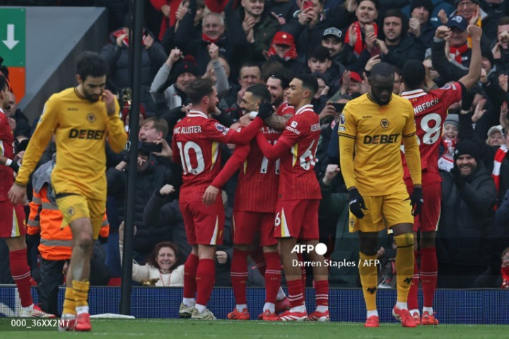 Liverpool vs Wolves: Si Merah Hentikan Laju Sang Serigala
