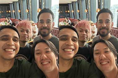 Linkin Park Sukses Gelar Konser di Jakarta, Andovi Pamer Foto Bareng Mike Shinoda