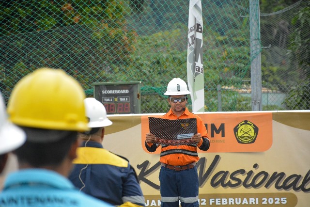 Penutupan Bulan K3 Nasional: NHM Laksanakan Upacara di Gosowong