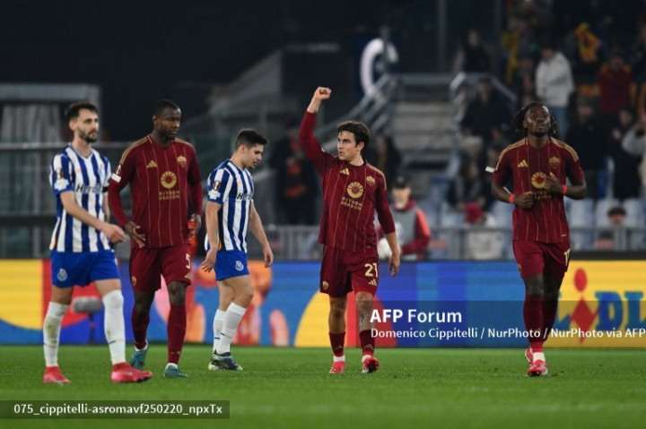 AS Roma Vs FC Porto: <i>Brace</i> Dybala Bantu Giallorossi Lolos ke 16 Besar