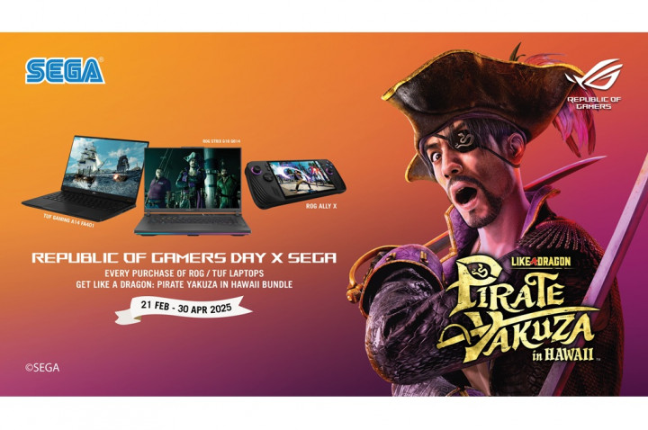 Kolaborasi dengan SEGA, Asus Kembali Hadirkan Republic of Gamers Day
