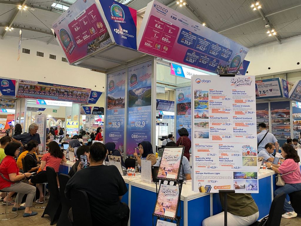 Perlu diketahui, travel fair biasanya sangat ramai didatangi orang, apalagi pada hari pertama pembukaan. Dok. Ist