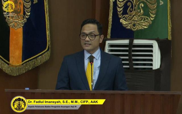Kepala BPKH Ajak Wisudawan UI Jadi Pribadi Impactful