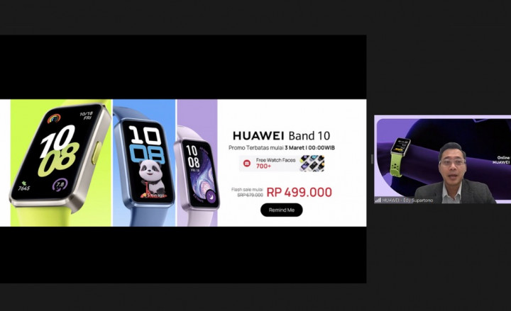 Huawei Band 10 Sudah Tersedia, Segini Harganya