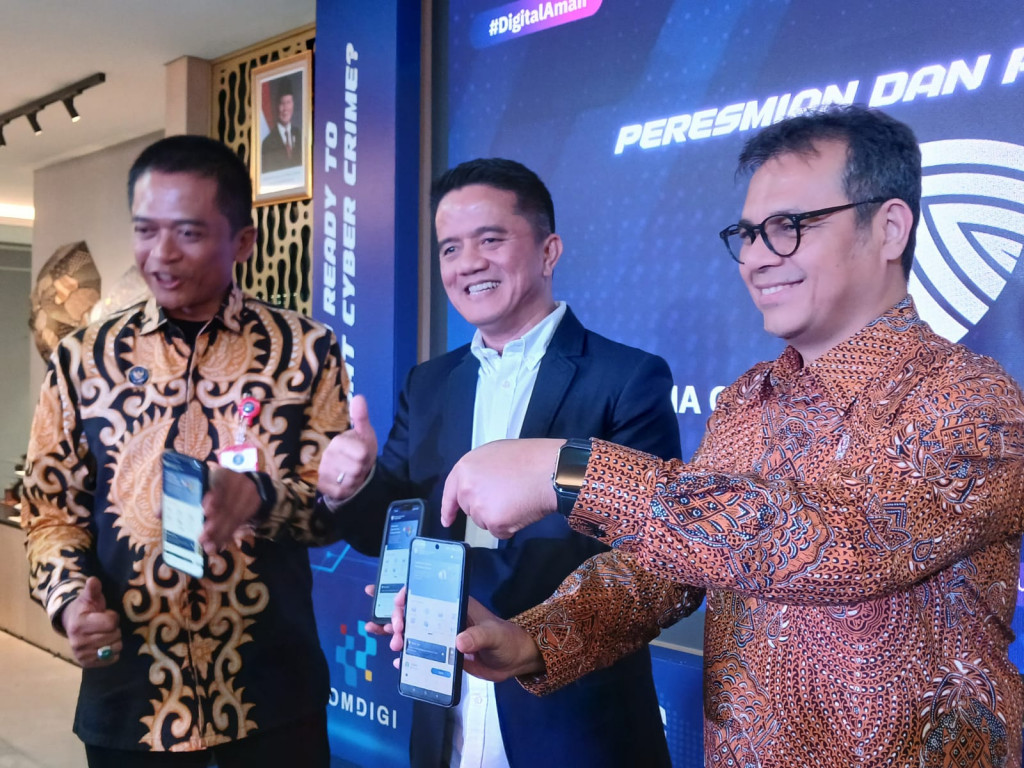 Peluncuran aplikasi layanan digital Indonesia Cyber Crime Combat Center (IC4). Foto: MTVN/Ade