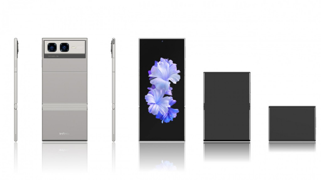 Konsep desain Infinix Zero Mini tri-fold.