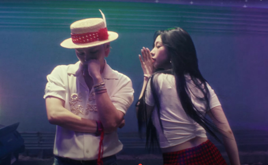 G-Dragon dan Karina aespa. Foto: tangkapan layar video musik 