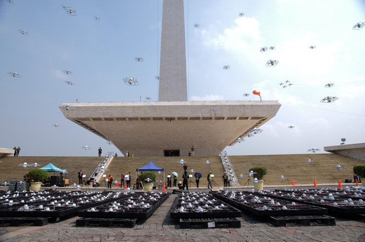 Erajaya Masuk Bisnis Hiburan, Hadirkan Atraksi Ribuan Drone