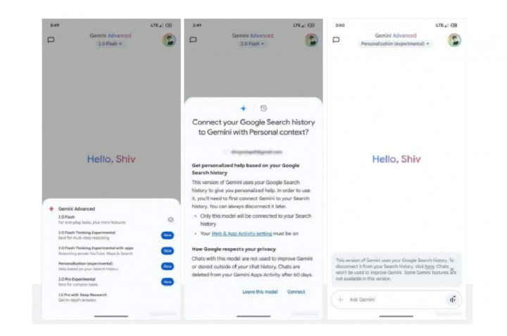 Personalisasi Model Baru Gemini Bakal Lebih Akurat