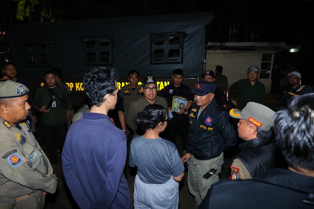 Operasi gabungan di Tangerang Selatan. Foto: Istimewa