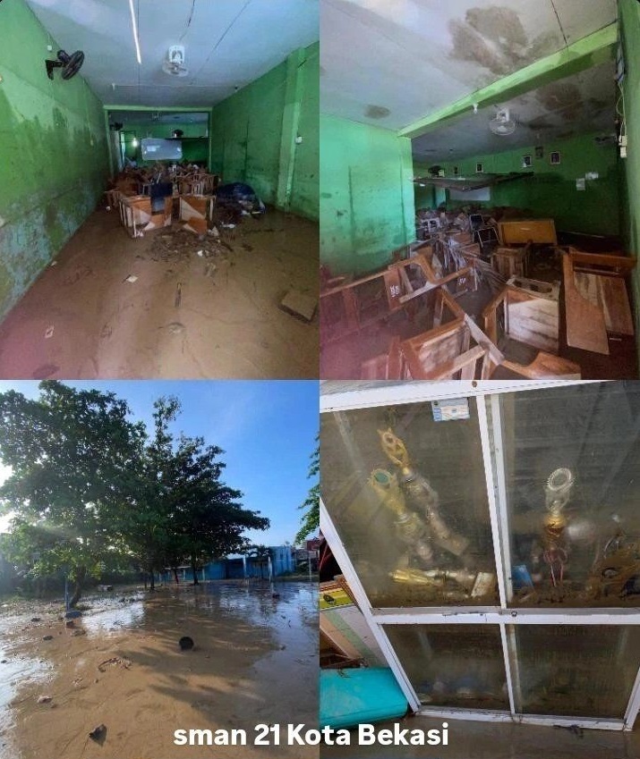 Terdampak Banjir, SMAN 21 Bekasi Masih Sewa Lahan dan Bangunan