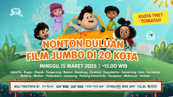 Film Animasi Jumbo Tayang Lebih Awal di 20 Kota