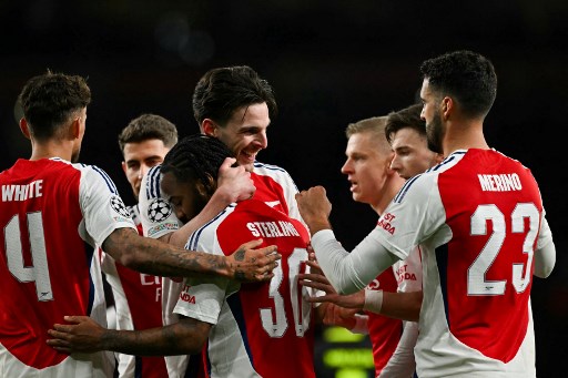 Liga Champions 2024/2025: Ditahan Imbang PSV, Arsenal tetap Melaju ke Perempat Final