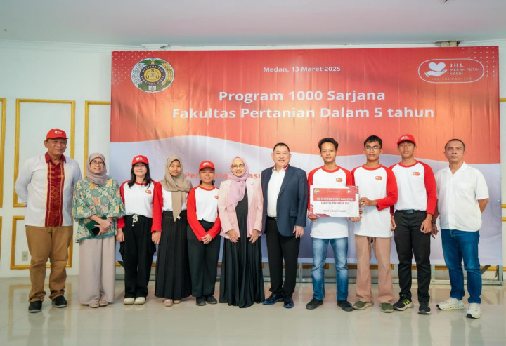 Dorong Program 1.000 Sarjana Pertanian, JHL Foundation Beri Beasiswa untuk 98 Mahasiswa USU