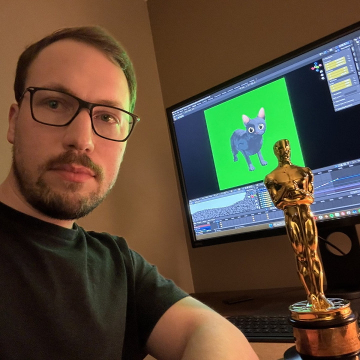 Cara Unik Sutradara Flow Rayakan Kemenangan Oscar 2025, Bikin Meme Kucing Akmal