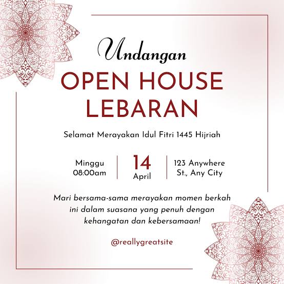 Tips Buat Undangan Bukber dan Open House Lebaran dengan Canva