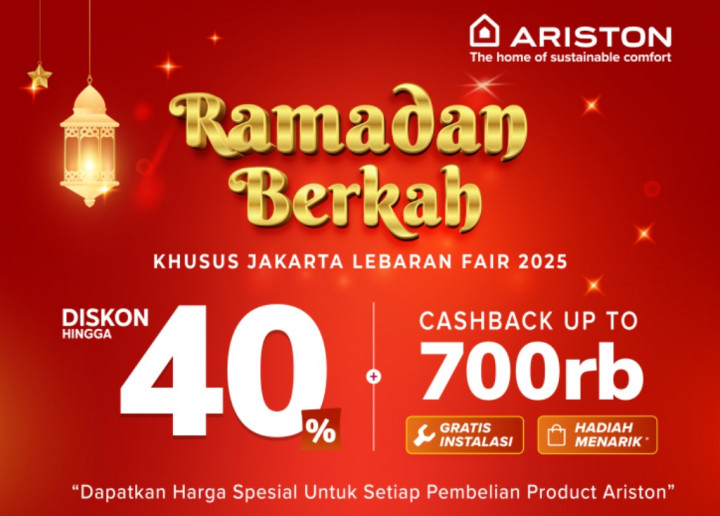 Rayakan Ramadan dengan Kenyamanan Bersama Ariston: Diskon Hingga 40% dan <i>Cashback</i> 700rb!
