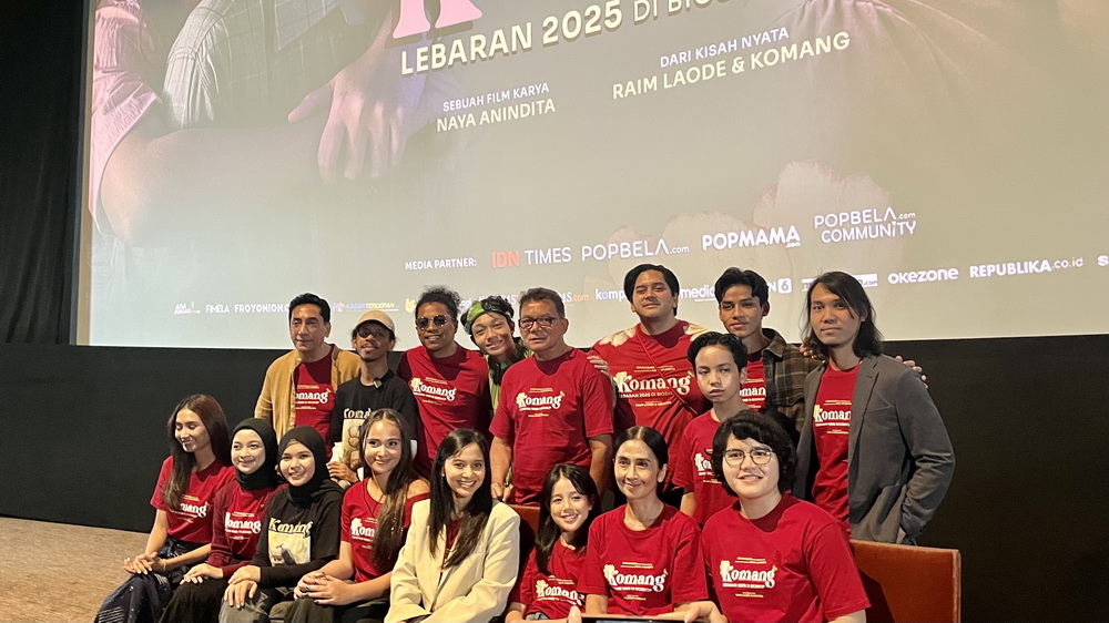 Press Screening & Conference Film Komang. (Foto: Medcom/Nithania Septianingsih)