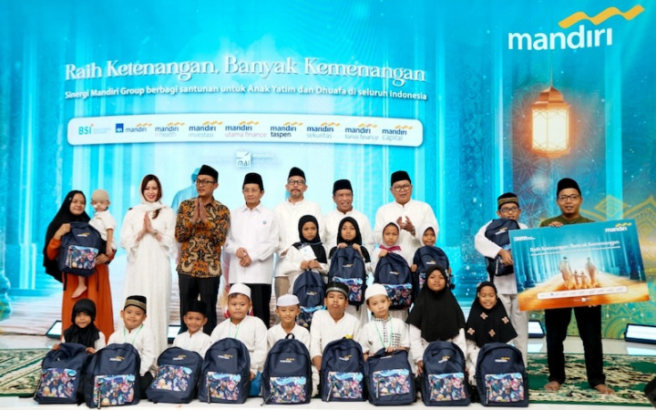 Berbagi Kebaikan Ramadan 1446 H,  Bank Mandiri Group Santuni 57.600 Anak Yatim, Lansia, dan 668 Yayasan se-Indonesia