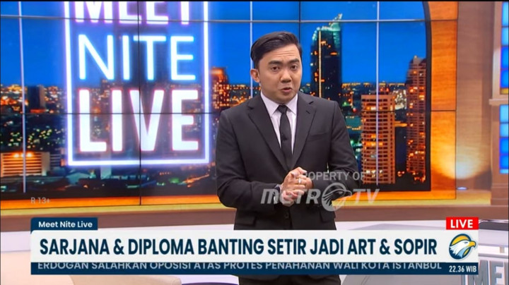Meet Nite Live Metro TV Soroti Sarjana dan Diploma Banting Setir Jadi ART dan Sopir