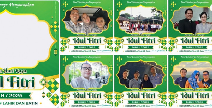 Cobain Nih, Link Twibbon Idul Fitri 2025 Paling Menarik dan Cara Pakainya