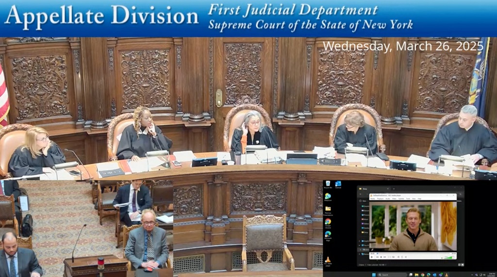 Hakim Mahkamah Agung kota New York, Amerika Serikat,