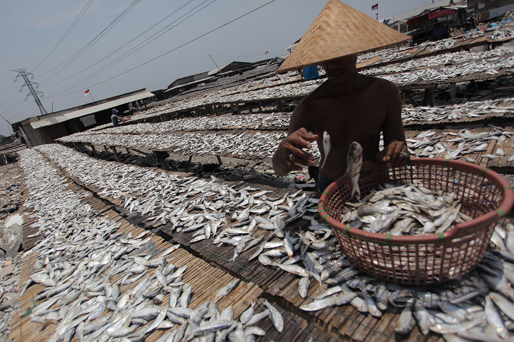 Ikan Asin jangan dikonsumsi berlebihan. Dok. ANTARA/Makna Zaezar/Rivan Awal Lingga