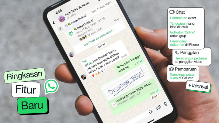 Serangkaian Fitur Baru WhatsApp April 2025