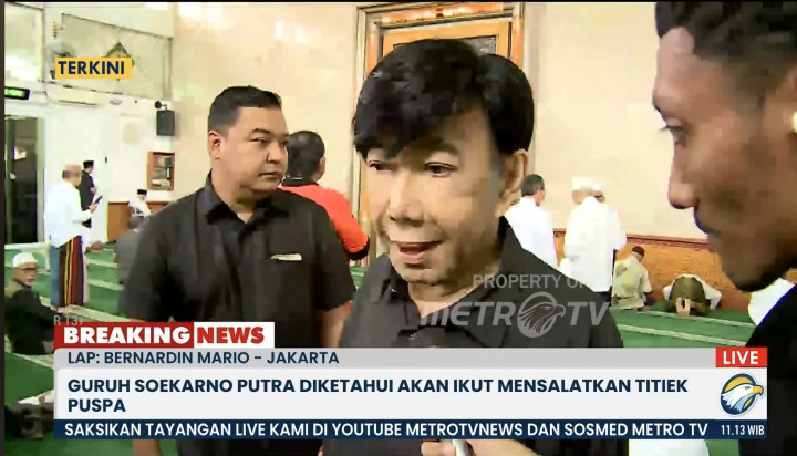 Salatkan Jenazah Titiek Puspa, Guruh Soekarnoputra: Kami Punya Hubungan Batin