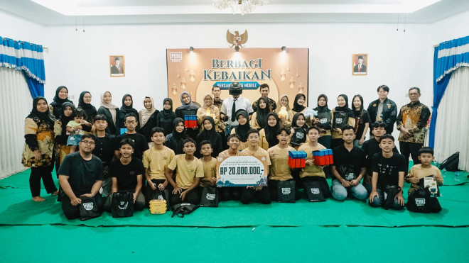 PUBG Mobile Indonesia merayakan Idulfitri bersama anak-anak Panti Asuhan Yos Sudarso, Jakarta Selatan.
