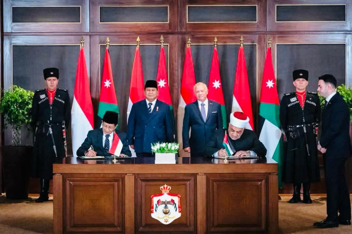 Indonesia-Yordania Teken MoU Bidang Wakaf hingga Beasiswa