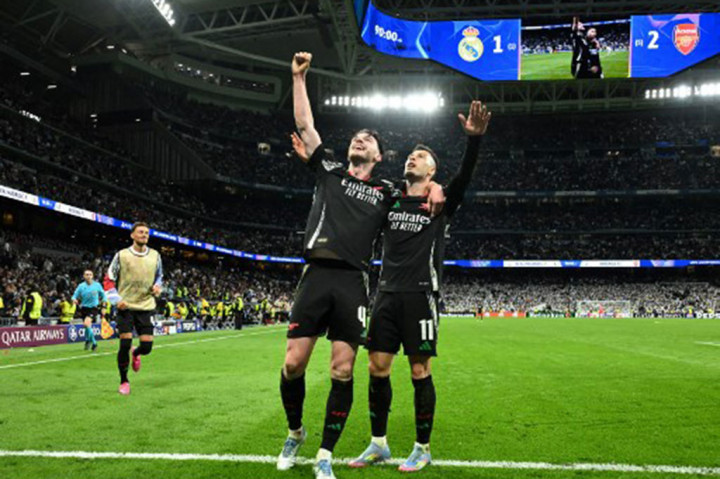 Menang 2-1 Atas Madrid, Arsenal Melenggang ke Semifinal