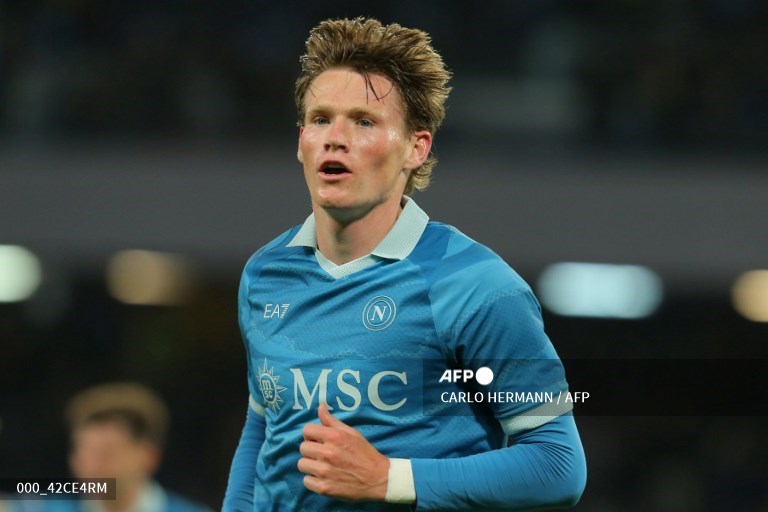 Gelandang Napoli, Scott McTominay (AFP/Carlo Hermann)
