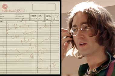 Tulisan Tangan Terakhir John Lennon sebelum Ditembak Dilelang Mulai Rp1 MIliar